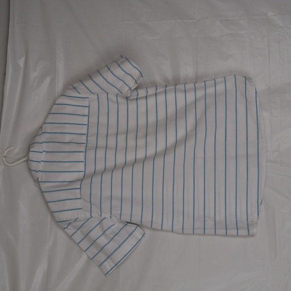 Simply Styled boys button white with blue strips shirt - Picture 4 of 4